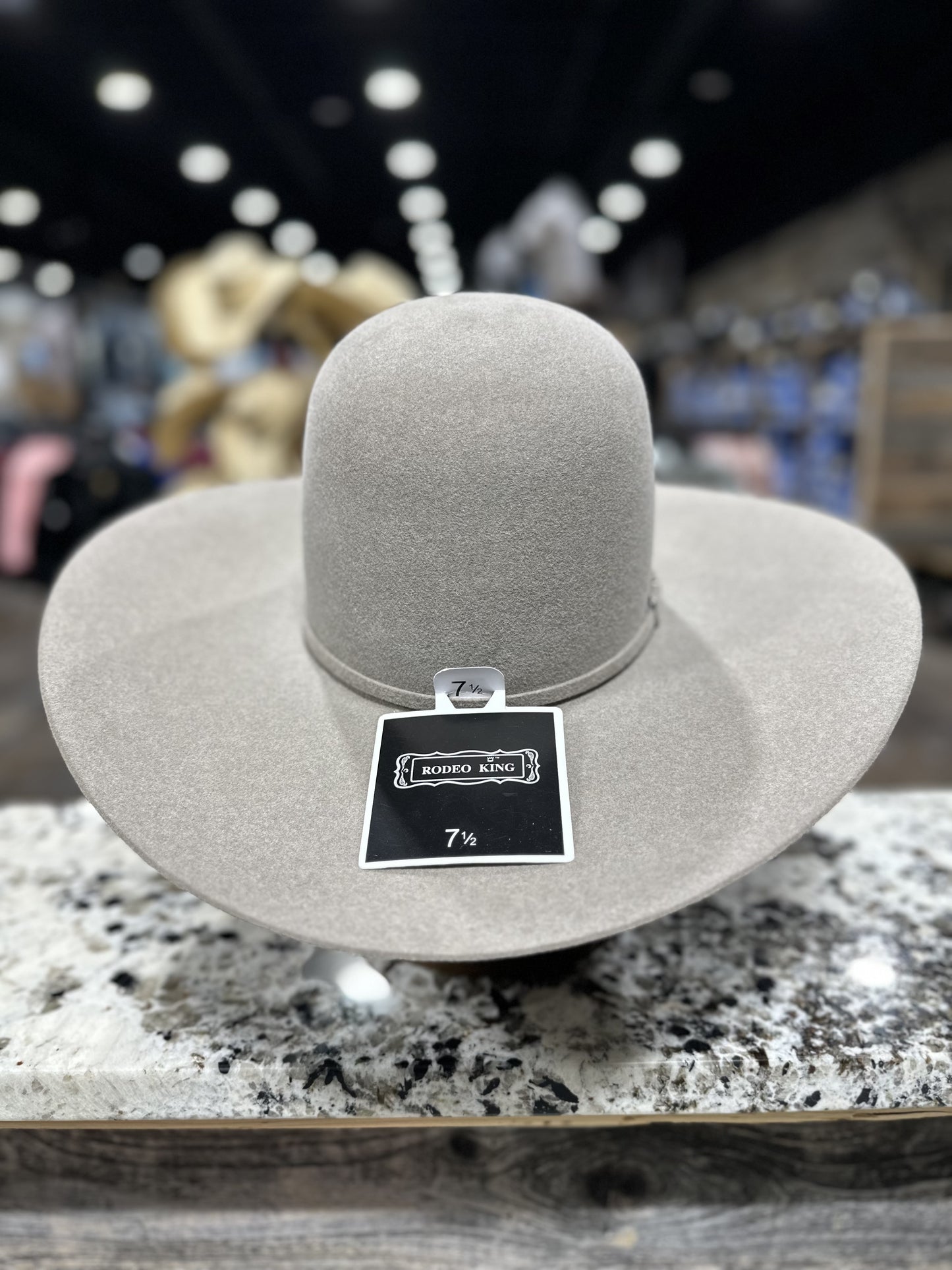 RODEO KING FELT 7X ASH OPEN CROWN