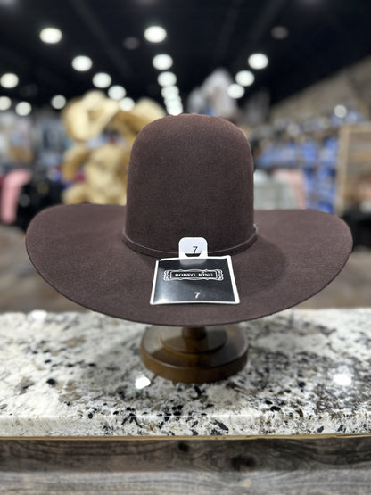 RODEO KING FELT 10X BLACK CHERRY OPEN CROWN