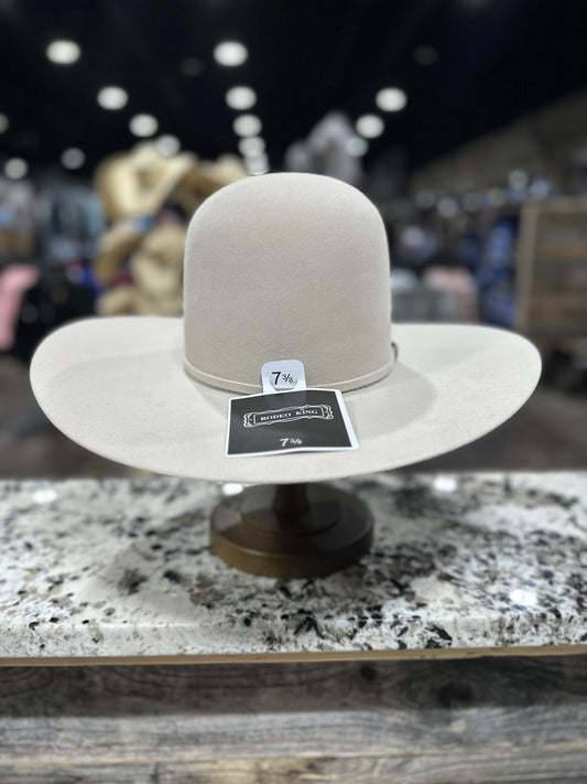 RODEO KING FELT 30X SILVERBELLY OPEN CROWN