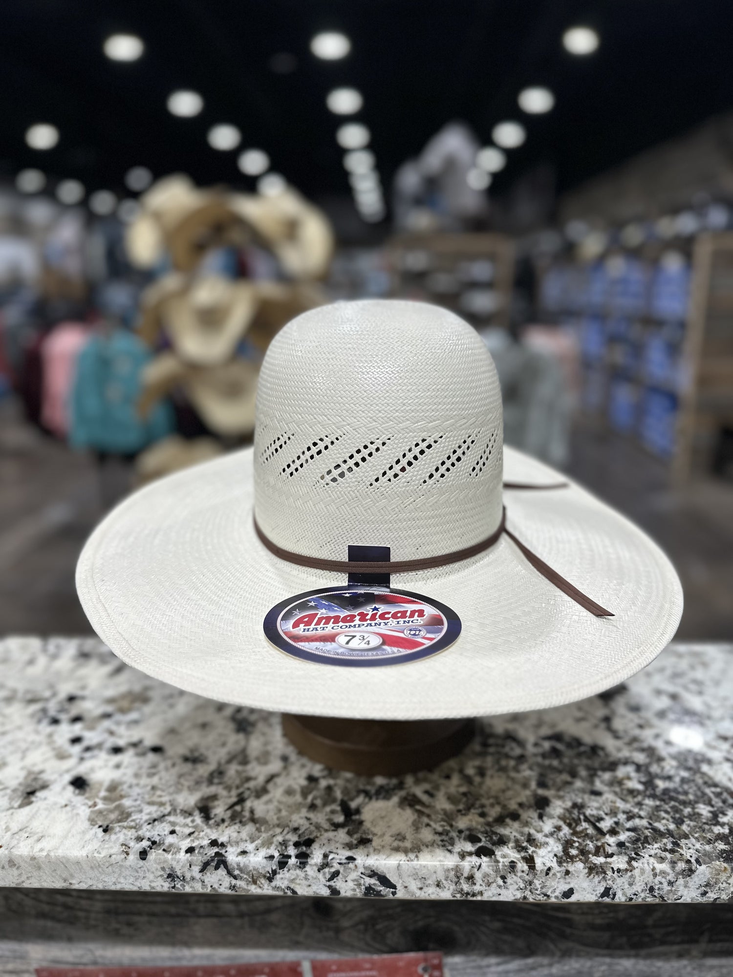 7900-2CCHOC | AMERICAN STRAW HAT OPEN CROWN 4 1/2 INCH BRIM