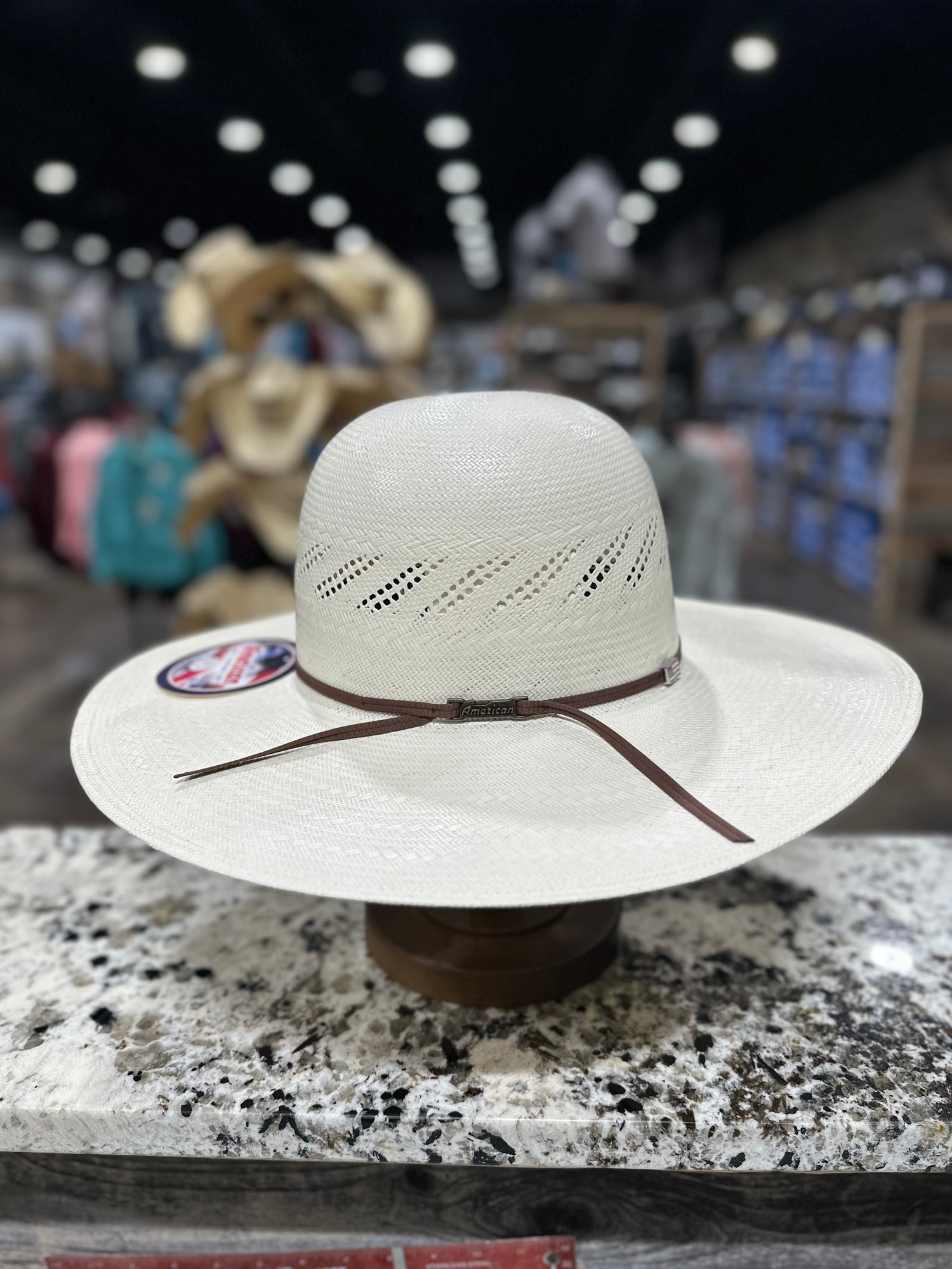 7900-2CCHOC | AMERICAN STRAW HAT OPEN CROWN 4 1/2 INCH BRIM