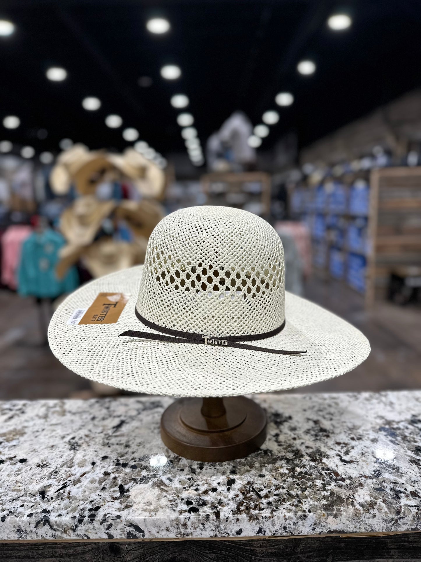 T71605 | TWISTER STRAW JUTE OPEN CROWN 4 1/2 BRIM