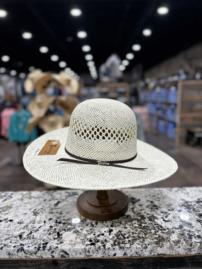 T71605 | TWISTER STRAW JUTE OPEN CROWN 4 1/2 BRIM