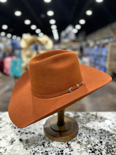 RESISTOL FELT 6X RUST SP CODY JOHNSON 4 1/4 INCH BRIM