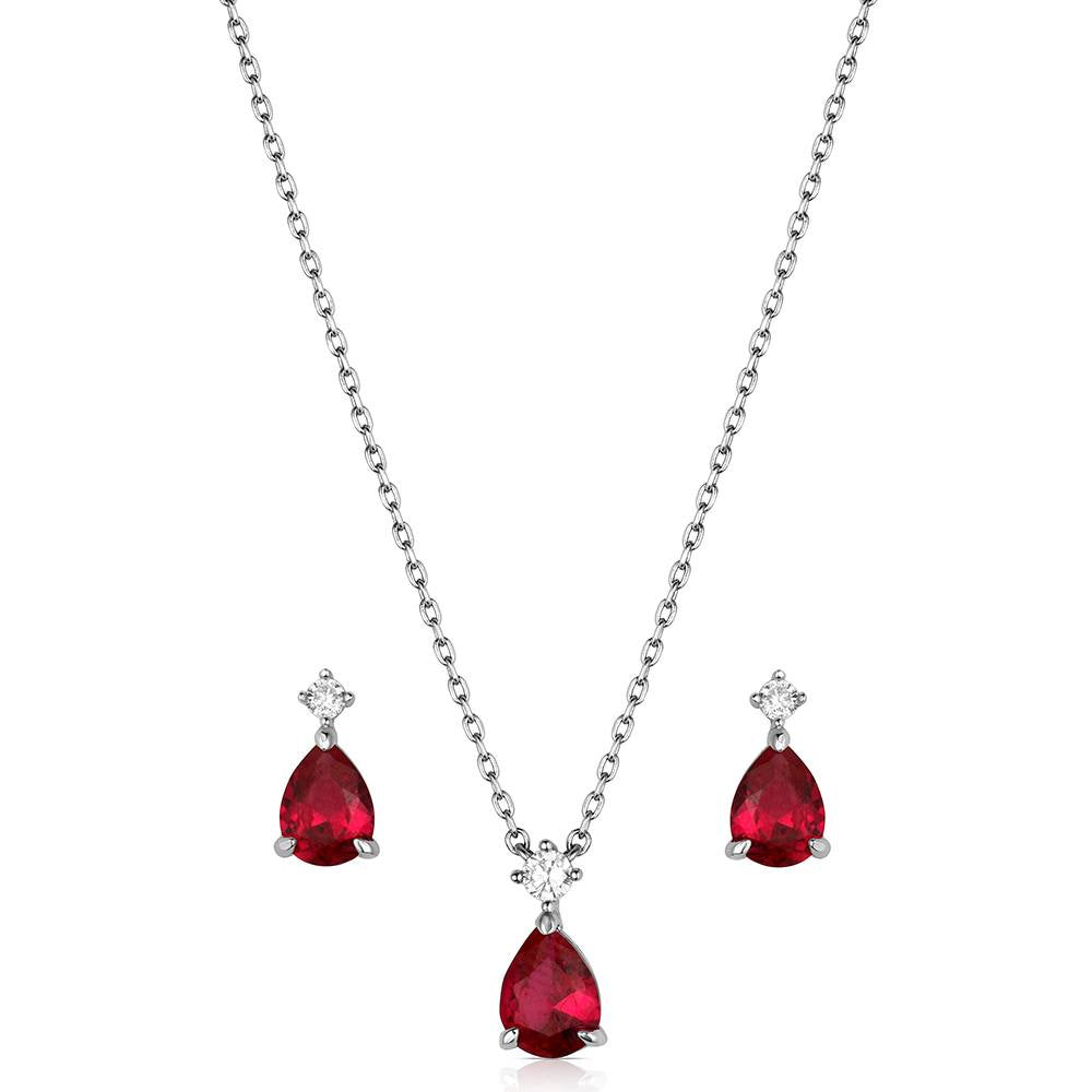 JS6618 | MONTANA SILVERSMITHS DESERT ROSE CRYSTAL JEWELRY SET