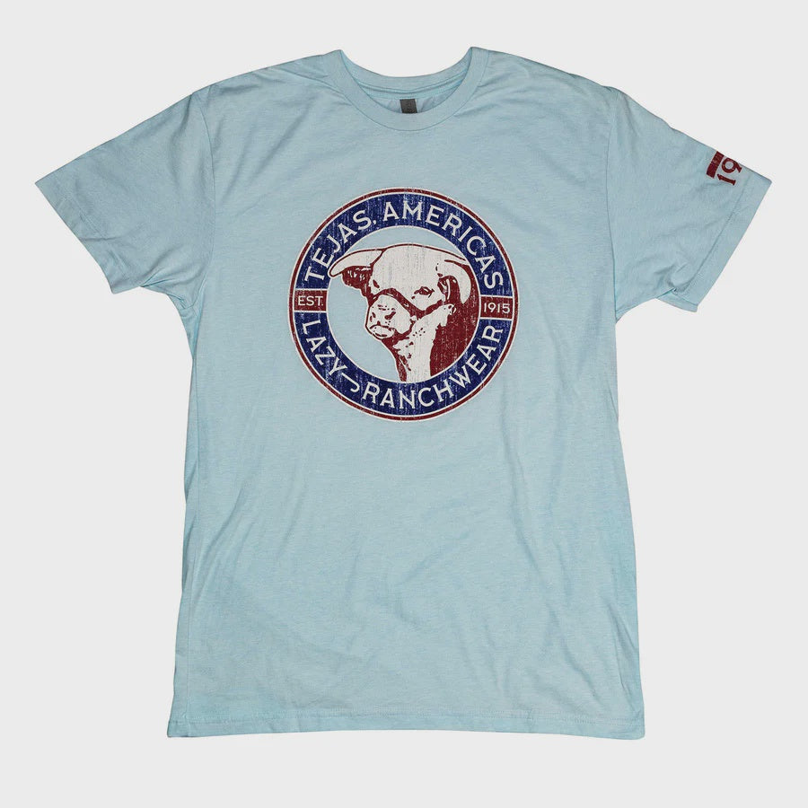 NAVTEJ | LAZY J RANCH HEATHER NAVY TEJAS SS T-SHIRT