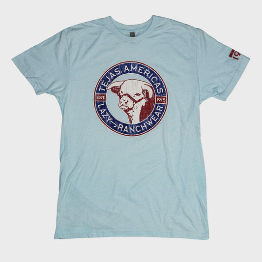 NAVTEJ | LAZY J RANCH HEATHER NAVY TEJAS SS T-SHIRT