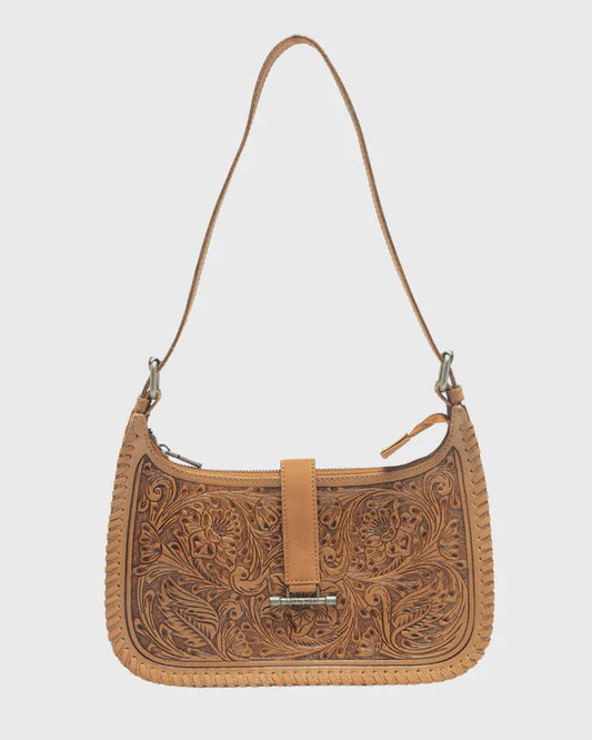 LOYAL WEST DANNIA LARGE PURSE - SADDLE BROWN