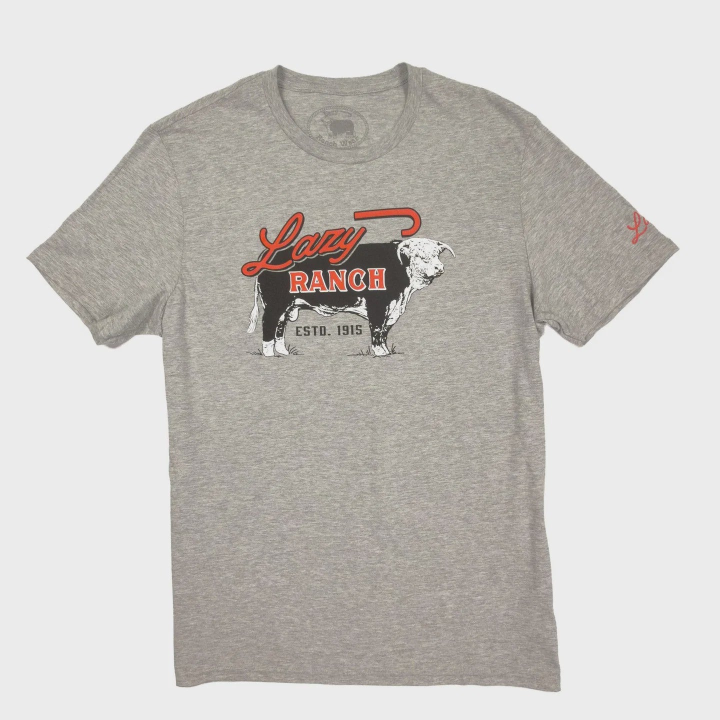 LAZY J RANCH BEEFMAKER S/S T-SHIRT - GREY