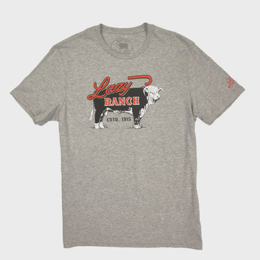 LAZY J RANCH BEEFMAKER S/S T-SHIRT - GREY