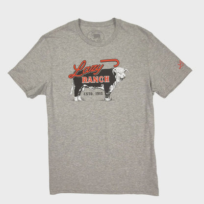 LAZY J RANCH BEEFMAKER S/S T-SHIRT - GREY
