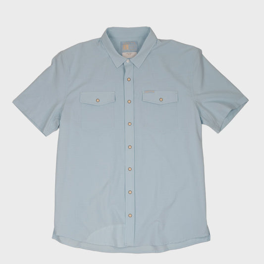 LAZY J RANCH MEN'S LIGHT BLUE AIRFLOW PEARL SNAP S/S SHIRT