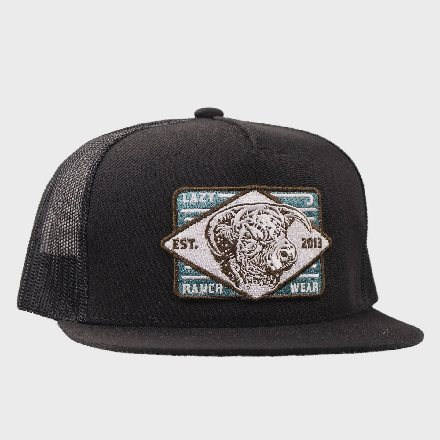 LAZY J RANCH BLACK IRON HORN CLASSIC CAP