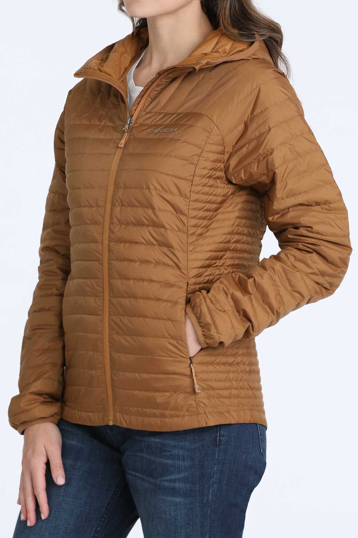 MAJ9920001 | CINCH WOMENS BROWN PUFFER JACKET
