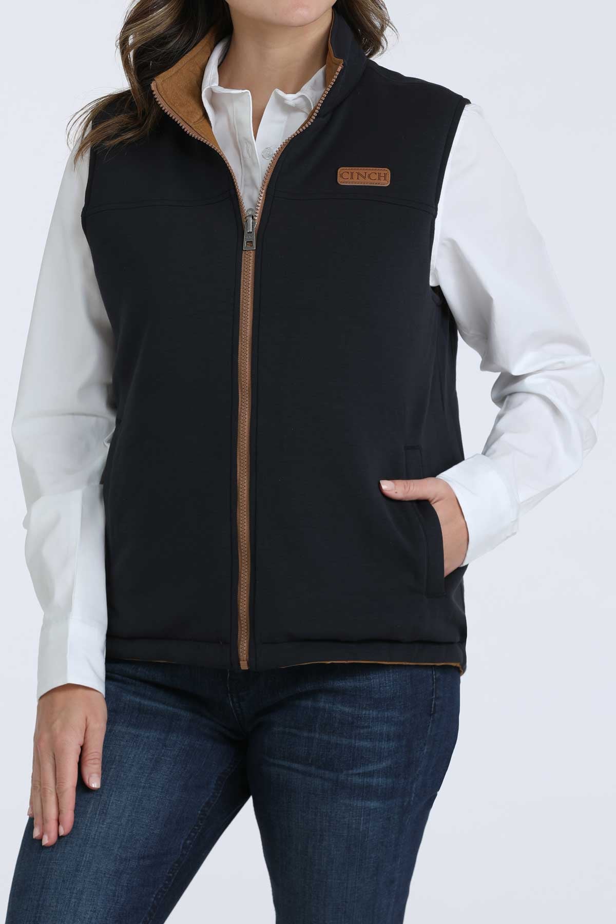 MAV9923001 | CINCH WOMENS REVERSIBLE BRN/BLK VEST