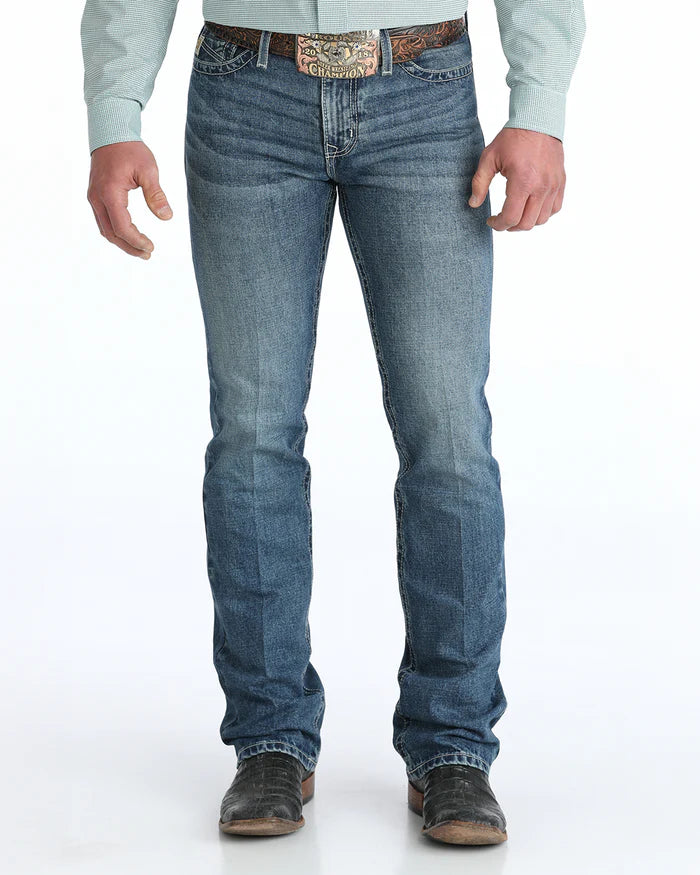 MB33136001 | CINCH MEN'S IAN SLIM FIT MEDIUM STONE INDIGO JEAN