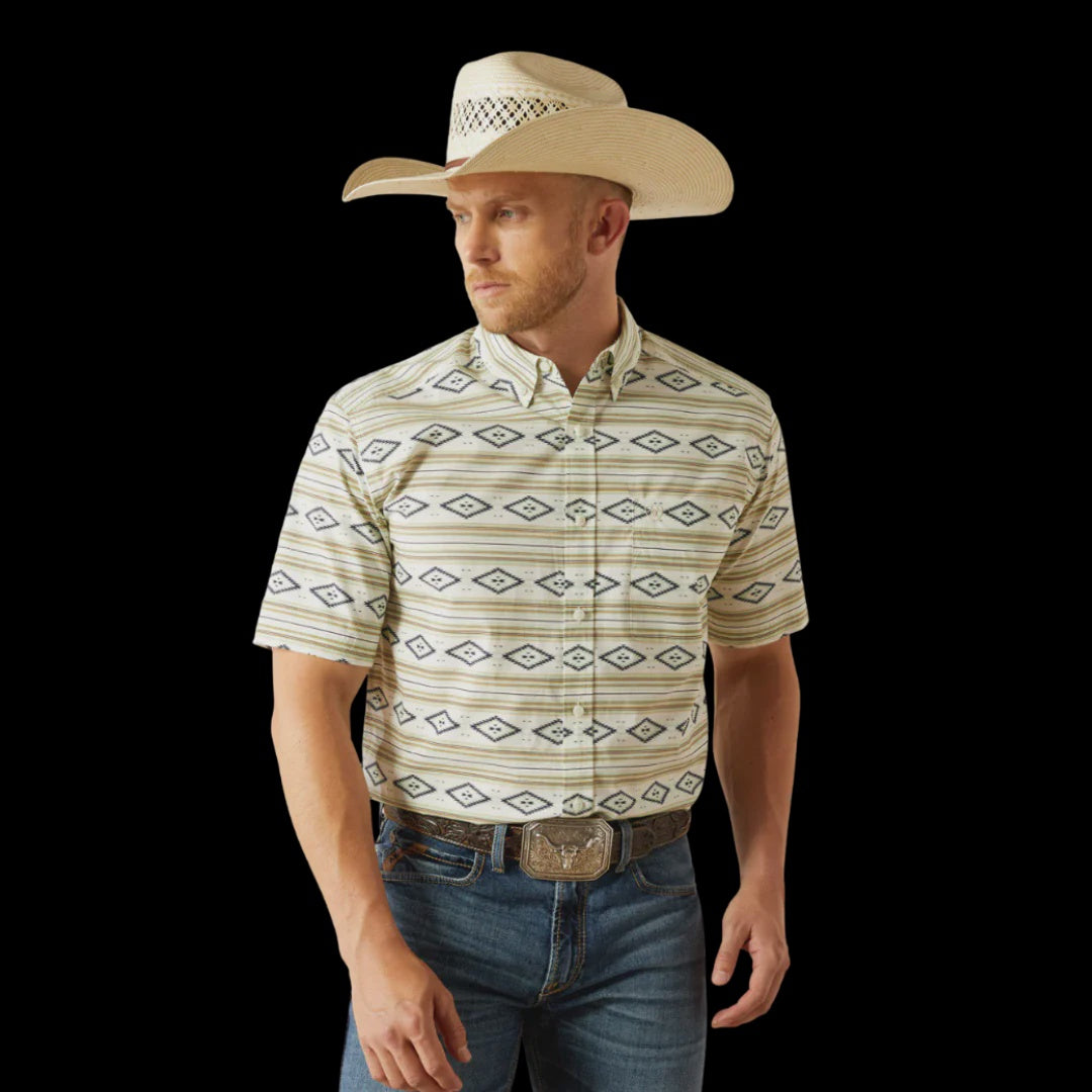 10054816 | ARIAT MEN'S MINT CHRISTOPHER CLASSIC FIT SS SHIRT