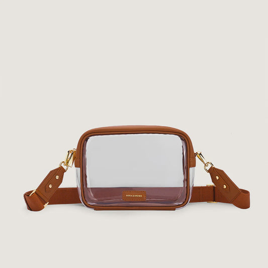 MM-00094 | MYRA MIRA & MOSS CLEO CLEAR BAG - TAN