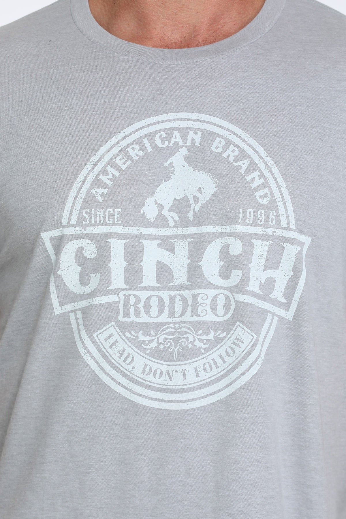 MTT1690698 | CINCH MEN'S GREY RODEO LOGO S/S T-SHIRT