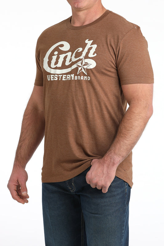 MTT1690706 | CINCH MEN'S FRONT LOGO SS T-SHIRT - BROWN