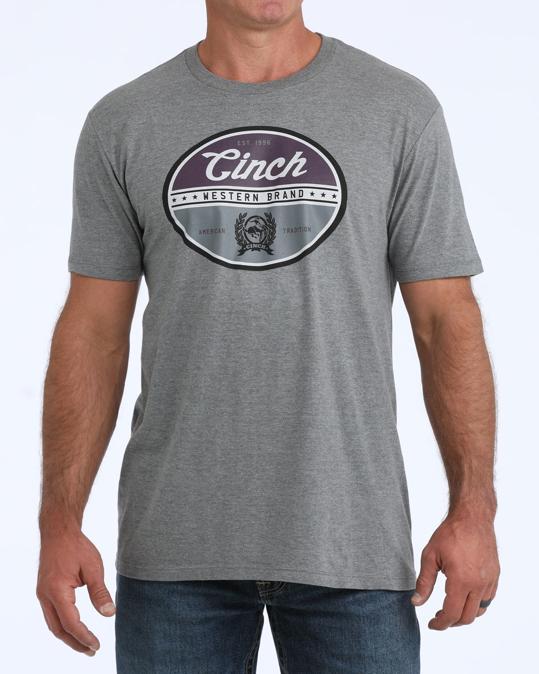 MTT1690749 | CINCH MENS S/S GREY LOGO TEE