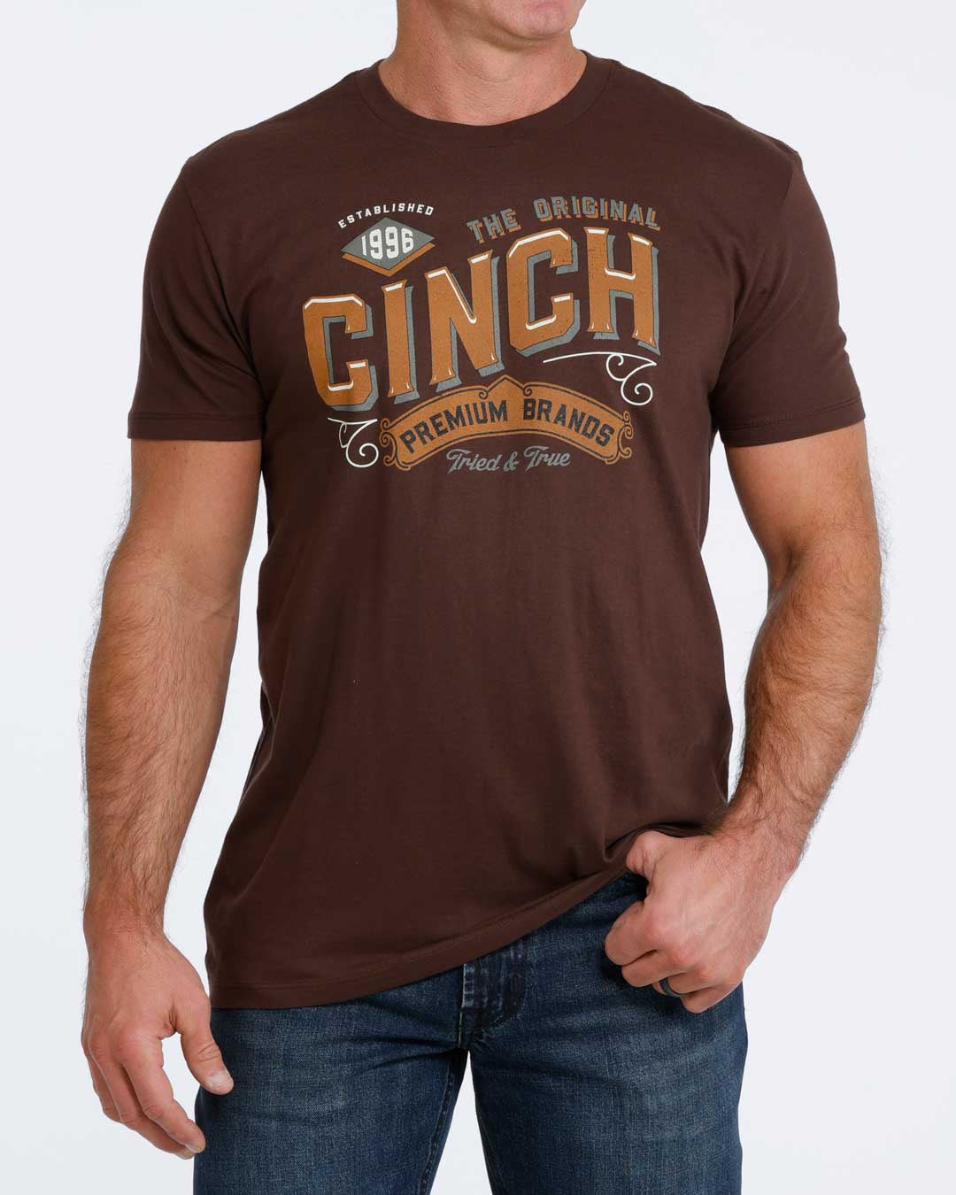 MTT1690753 | CINCH MENS BROWN SS JERSEY TEE