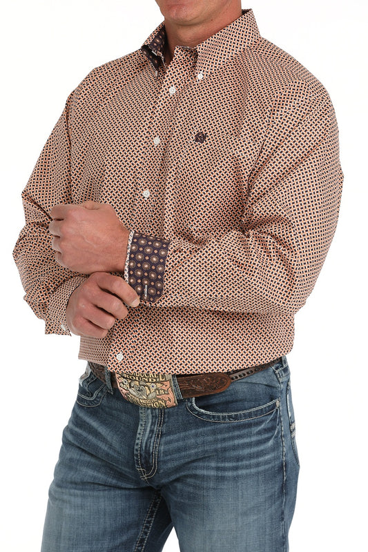 MTW1105876 | MEN'S GEO PRINT L/S SHIRT