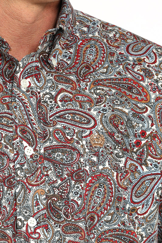 MTW1105947 | CINCH MEN'S MULTI-COLOR PAISLEY LS SHIRT