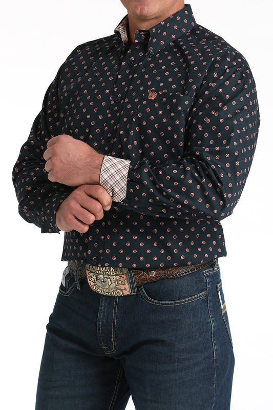 MTW1106018 | CINCH MEN'S GEO LONGSLEEVE SHIRT - NAVY