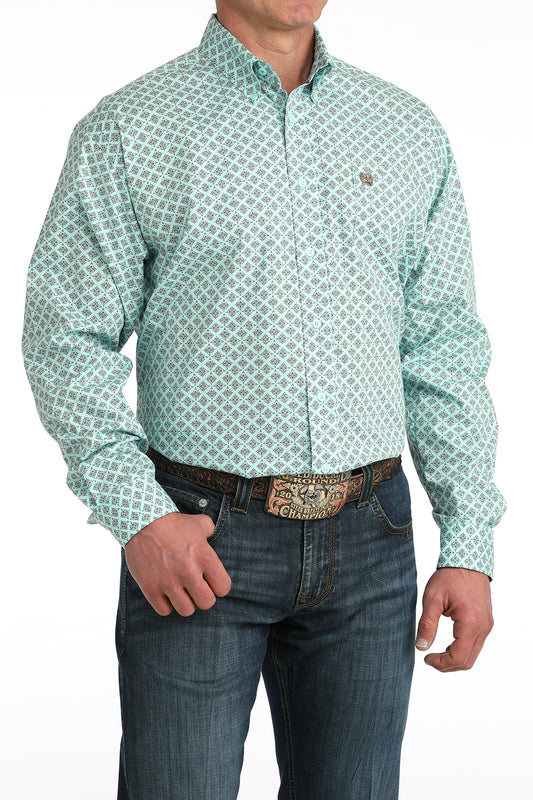 MTW1106060 | CINCH MENS BLUE LS BD SHIRT