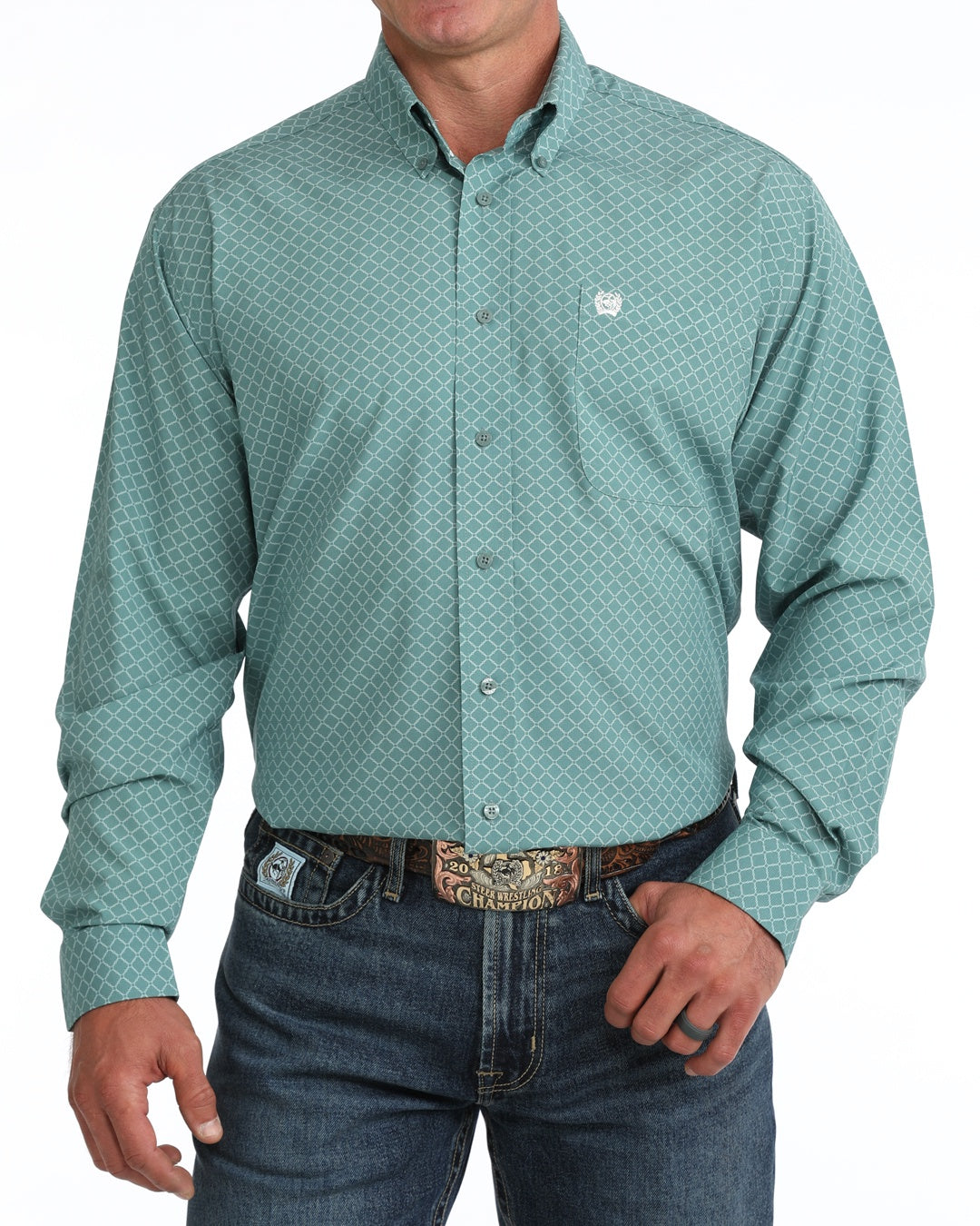 MTW1106136 | CINCH MENS AREANAFLEX GEOMETRIC L/S BUTTON UP