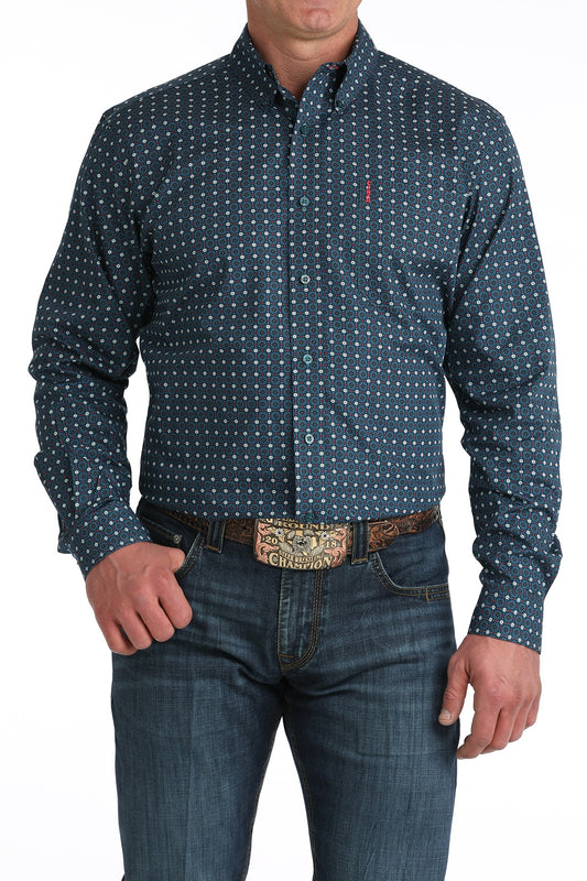 MTW1347150 CINCH MEN'S MODERN L/S BLUE SHIRT