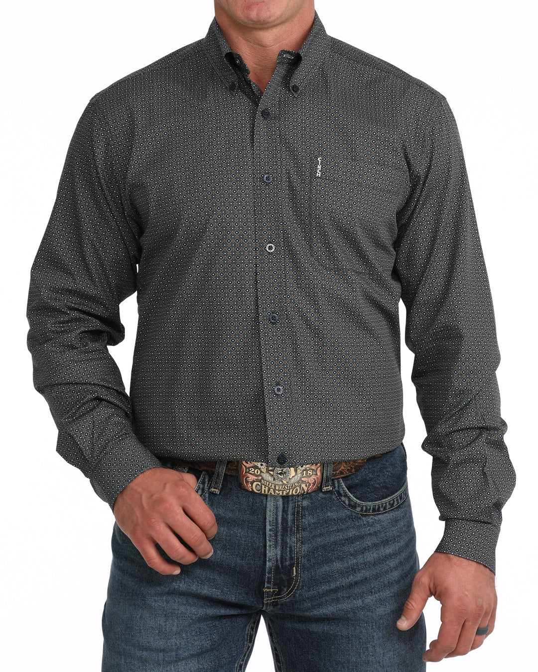 MTW1347167 | CINCH MENS L/S MODERN NAVY BUTTON UP
