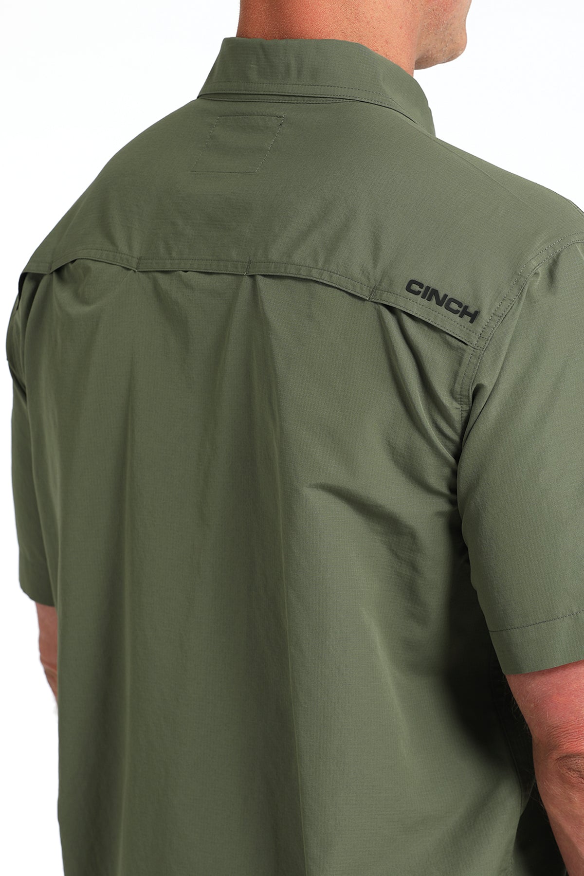 MTW1723003 | CINCH MEN'S SOLID OLIVE ARENAFLEX SS SHIRT