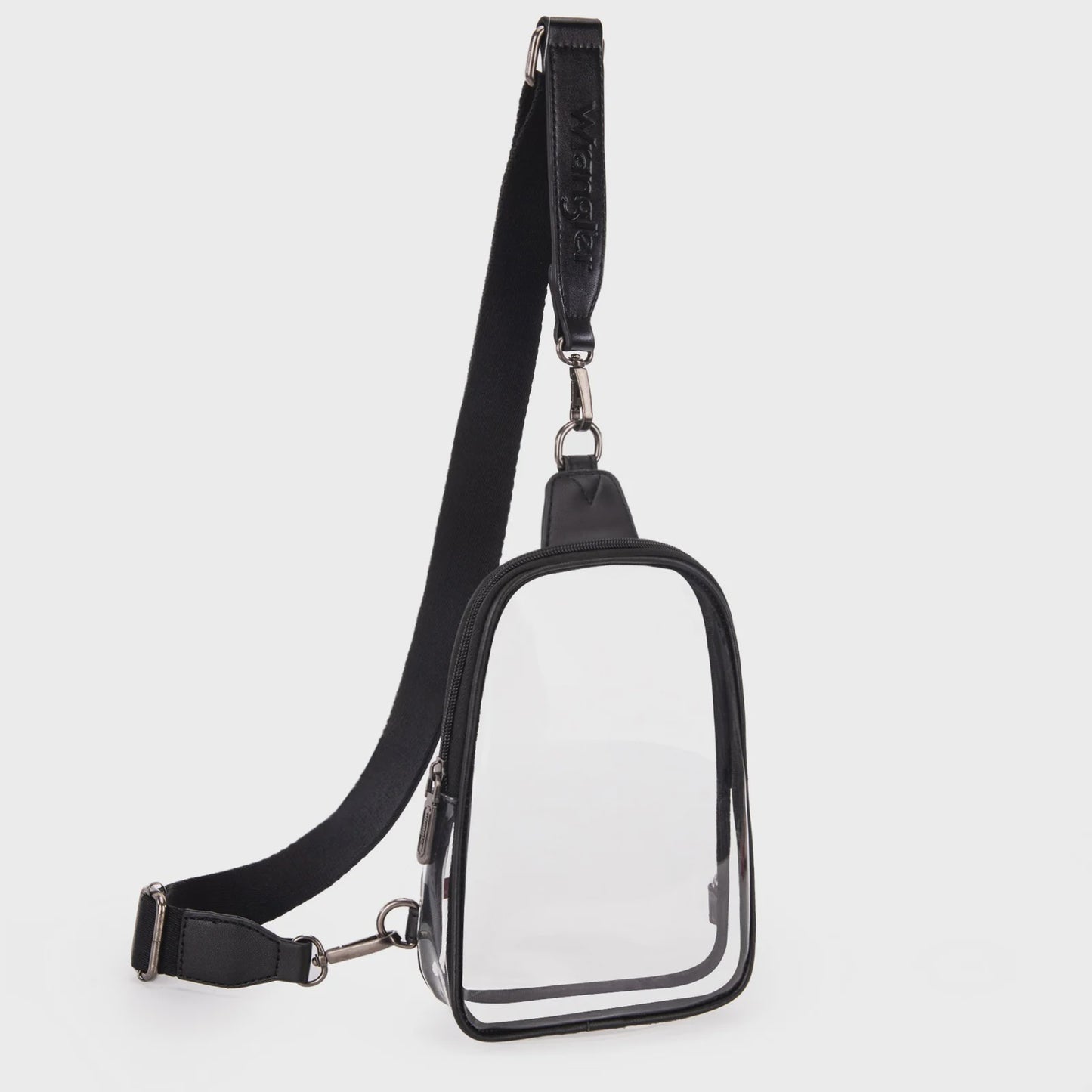 WG87-226BK | WRANGLER CLEAR BLACK CROSSBODY