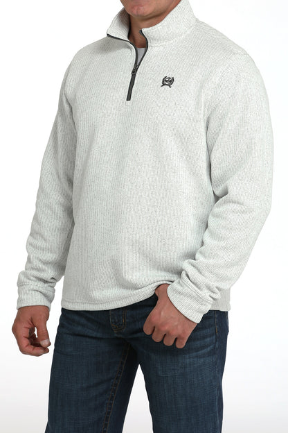 MWK1080018 | CINCH MEN'S GRAY 1/4 ZIPUP PULLOVER SWEATER