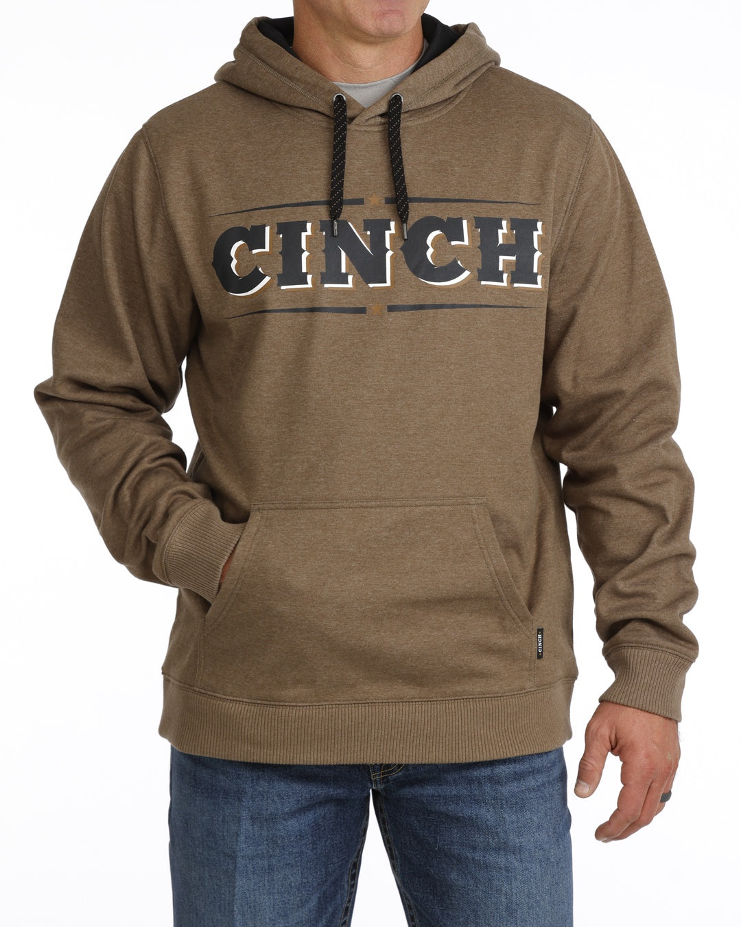 MWK1206035 | CINCH MENS BROWN HOODIE