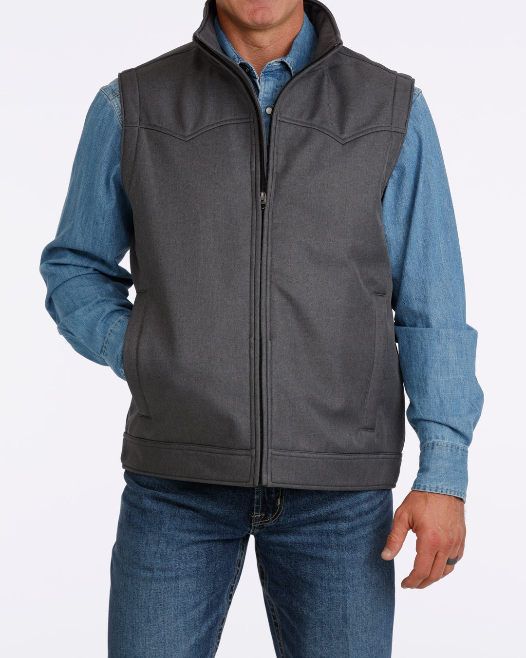 MWV1592006 | CINCH MENS CC BONDED VEST - GRAY