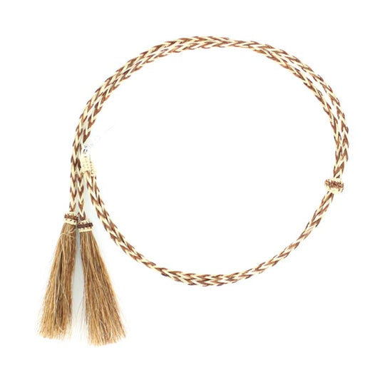 0296232 | NATURAL HORSEHAIR BRAIDED STAMPEDE STRING HAT BAND - RUST