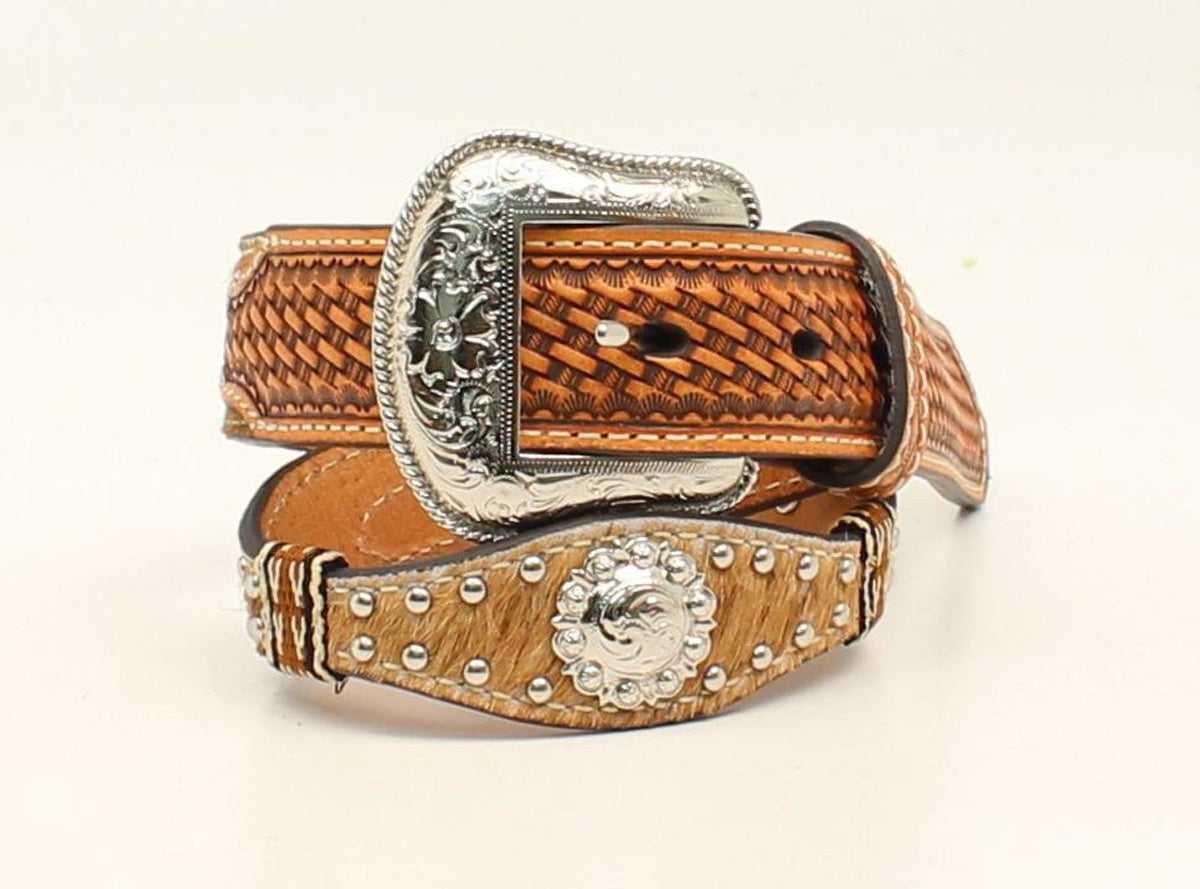 N4436448 | NOCONA KIDS CALFHAIR CONCHO BELT