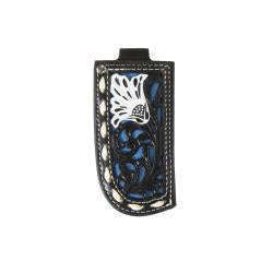 1806227 | NOCONA BLACK/BLUE TOOLED LEATHER