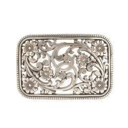 37927 BLAZIN ROXX RECTANGULAR FILIGREE BUCKLER
