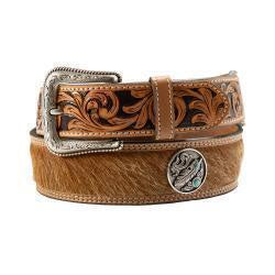 N210009302 | NOCONA MEN'S HAIR ON FEATHER CONCH BELT