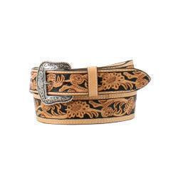 N2496948 | NOCONA TAN BLACK TOOLED LAEATHER BELT