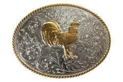 37958 | NOCONA MEN'S OVAL STANDING ROOSTER BUCKLE