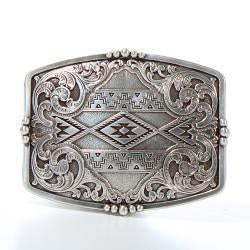 37019 | NOCONA RECTANGLE AZTEC FLORAL BUCKLE