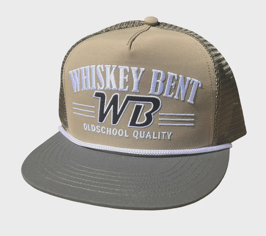 WHISKEY BENT OLD SCHOOL CAP - OLIVE GREEN