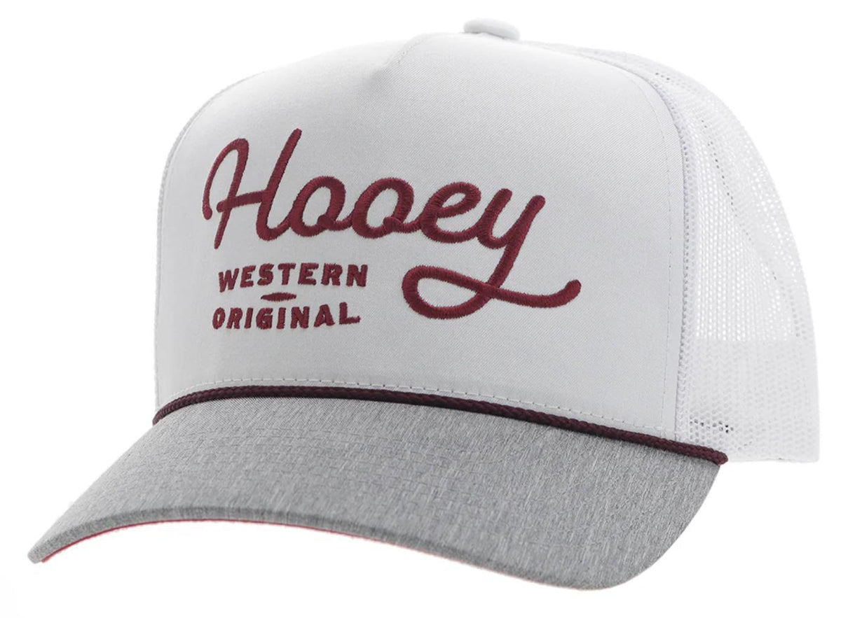 2460T-WH | OG HOOEY RED STITCHING TRUCKER CAP