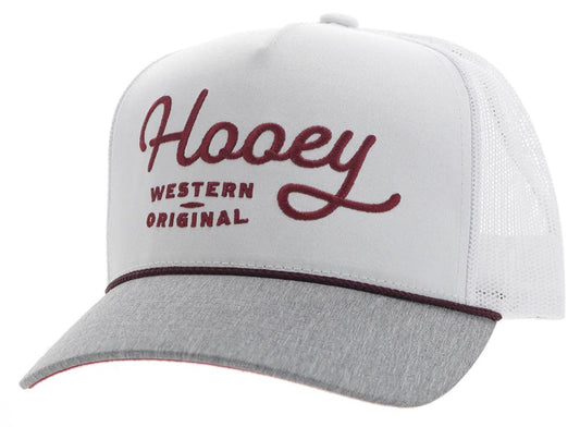 2460T-WH | OG HOOEY RED STITCHING TRUCKER CAP