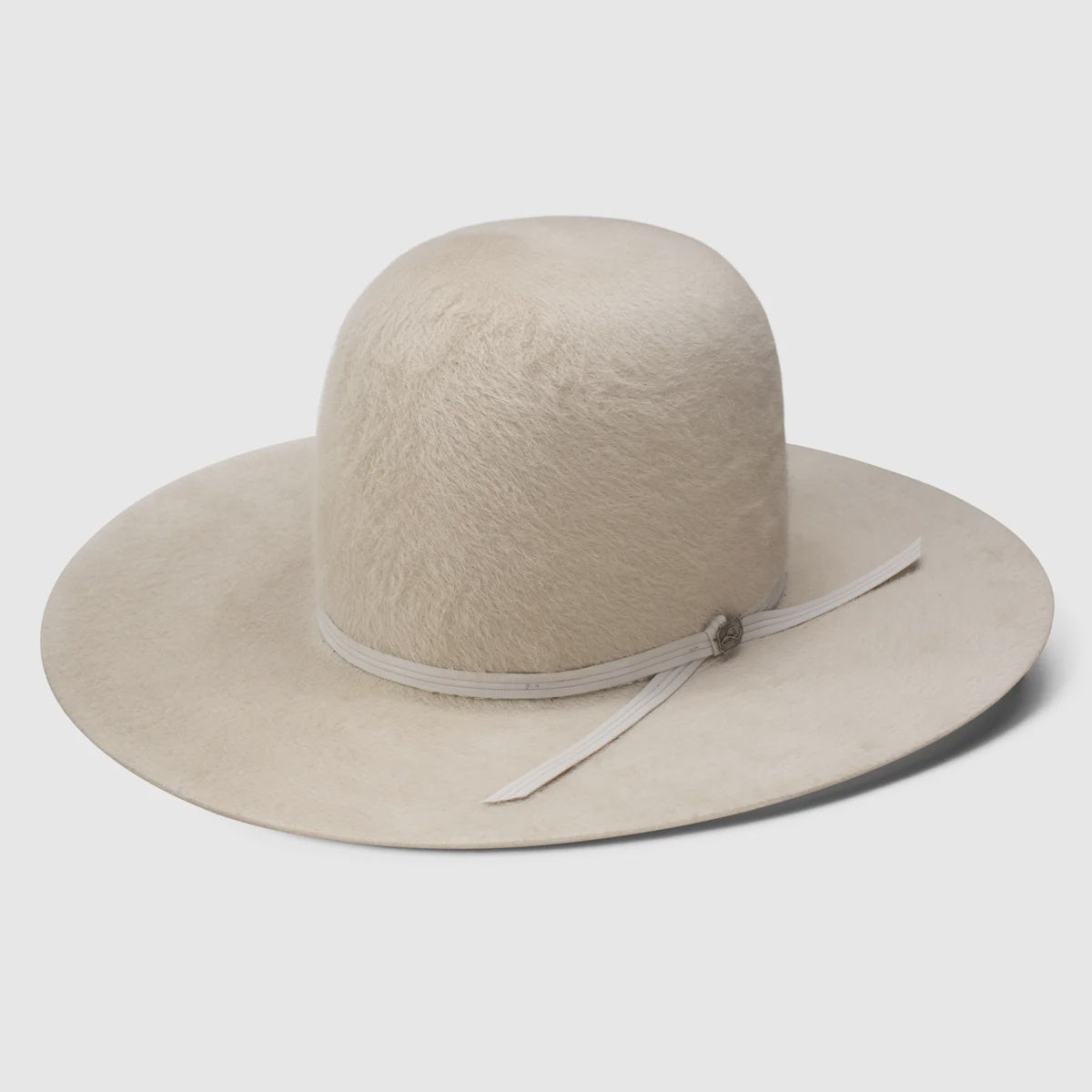 RESISTOL FELT 8X GRIZZLY KODIAK SILVERBELLY OPEN CROWN 5 INCH BRIM